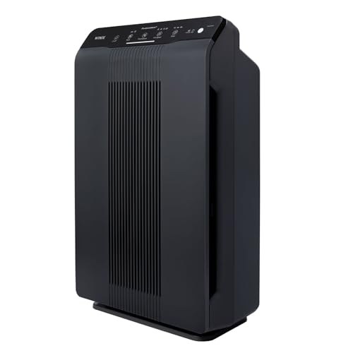Winix Zero 4-Stage Hospital Grade True HEPA Air Purifier 5500-2, Suitable for Areas Up to 79m2, Activated Carbon Filter, Black