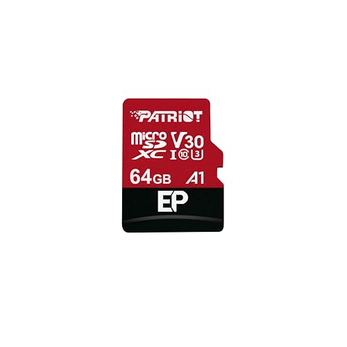 Patriot EP A1 microSD Card SDXC 64GB for Android Phones and Tablets, 4K Video Recording PEF64GEP31MCX
