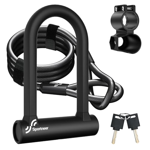 Sportneer Bike Lock: Heavy Duty Anti Theft…