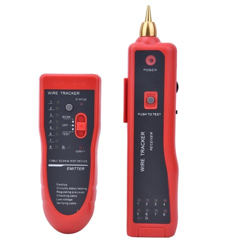 RJ11 RJ45 Cable Tester, Multifunction Cable Tester Wire Locator Line Finder for Telephone Line Network Cable, Networking Tools Supplies