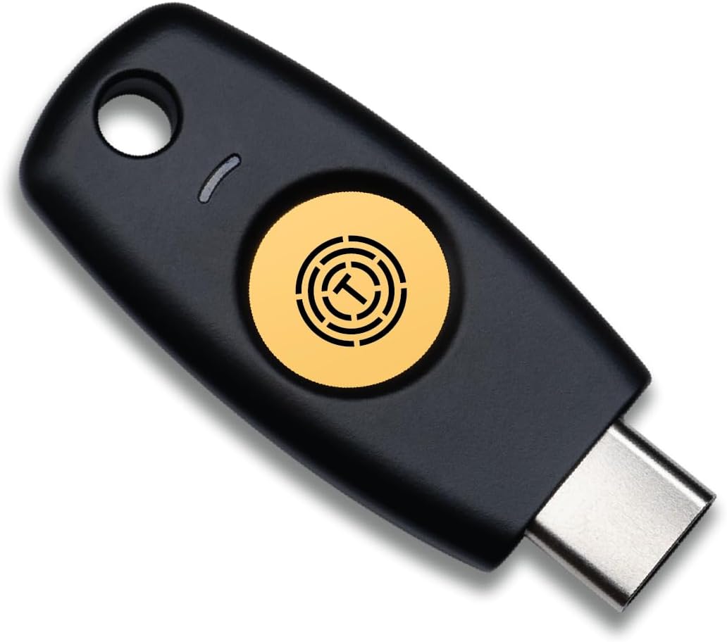 FIDO Security Key TrustKey T120 FIDO2 U2F Two Factor Authentication USB Key PIN+Touch USB-C Type