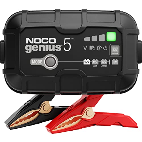 NOCO GENIUS5: 5A 6V/12V Smart Battery…