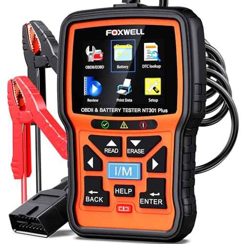 FOXWELL NT301 Plus 2-in-1 OBD2 Scanner &…