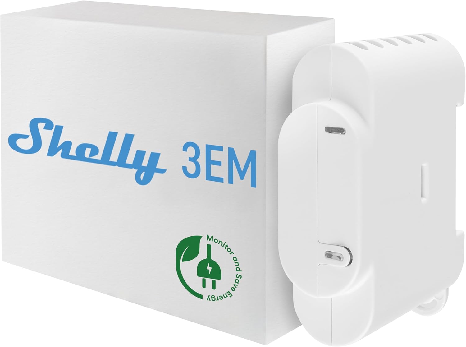 Shelly 3EM | WiFi 3 Channel Smart Energy Meter with Contractor Control Relay Switch | Home Automation | Compatible with Alexa & Google Home | iOS Android App | No Hub Required | Power Monitoring