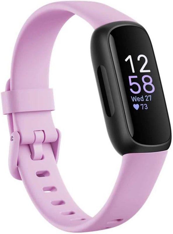 Google Fitbit Inspire 3 - Health & Fitness Tracker Women/Men - Heart Rate Monitor, Stress Management, Sleep Analysis & Up to 10 Days Battery Life - Fitness Watch Compatible with Android/iOS