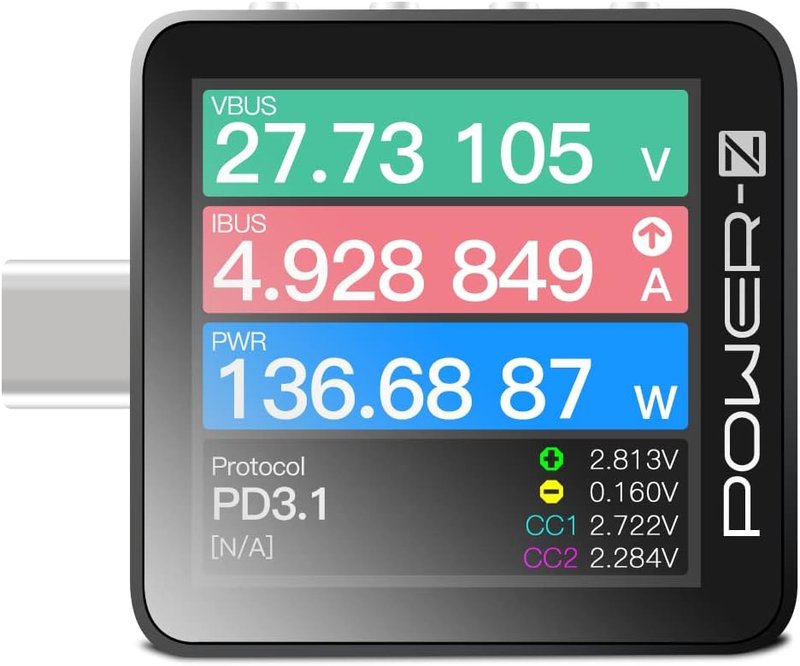 ChargerLAB Power-Z KM003C Portable USB-C Fast Charge Tester PD3.1 QC5.0 Digital Voltmeter & Ammeter Current Tester