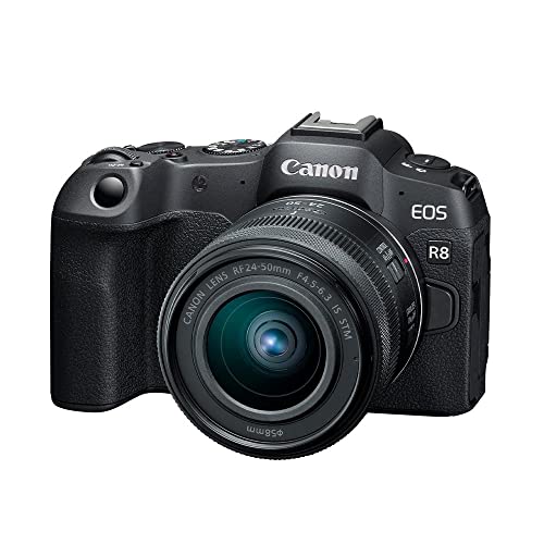 Canon EOS R8 Mirrorless Kit with RF 24-50mm…