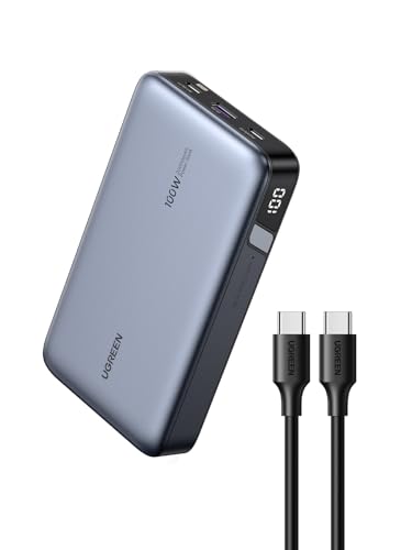 UGREEN 100W Power Bank 20000mAh USB C 3-Port PD3.0 Portable Charger 72Wh