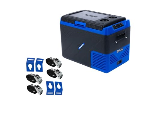 Adventure Kings Escape 40 Portable Camping Fridge/Freezer + Fridge Tie Down Kit