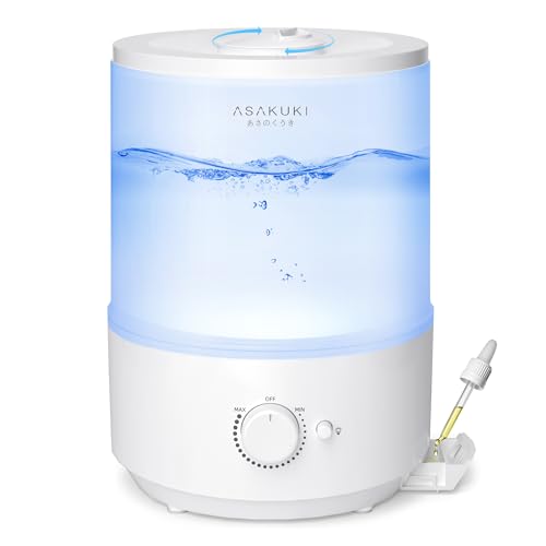 ASAKUKI Humidifier 3L Air Humidifiers for…