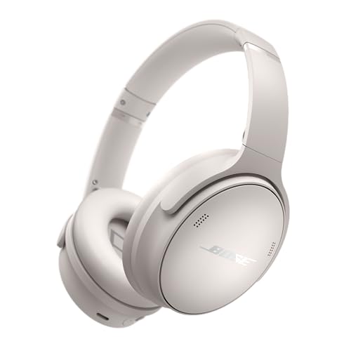 Bose QuietComfort wireless noise cancelling over-ear headphones in White Smoke