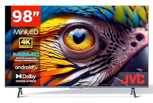 JVC 98 Inch UHD 4K miniLED Smart Android TV…