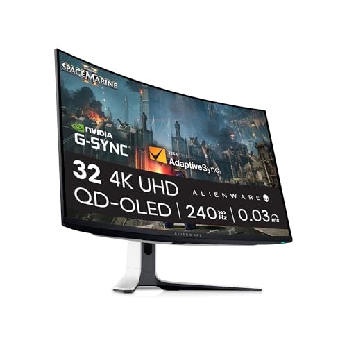 Alienware AW3225QF 32-inch 4K QD-OLED curved gaming monitor