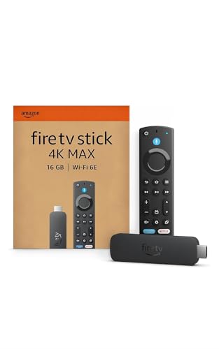 Amazon Fire TV Stick 4K Max streaming device with Wi-Fi 6E