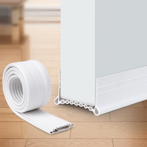 Door Seal Strip, Silicone Under Door Draft Stopper, Self Adhesive 39" Seal