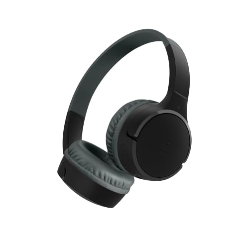 Belkin SoundForm Mini Kids Wireless Headphones 30 Hour Battery 85dB Black