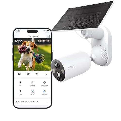 Tapo C425 Kit Solar-Powered Wire-Free 2K Security Cam, 4MP, AI Detection