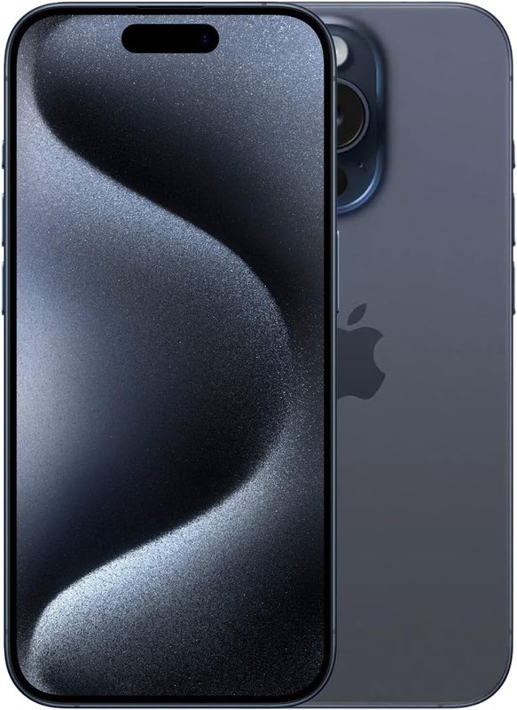 Apple iPhone 15 Pro Max (256 GB) - Blue Titanium (Renewed)