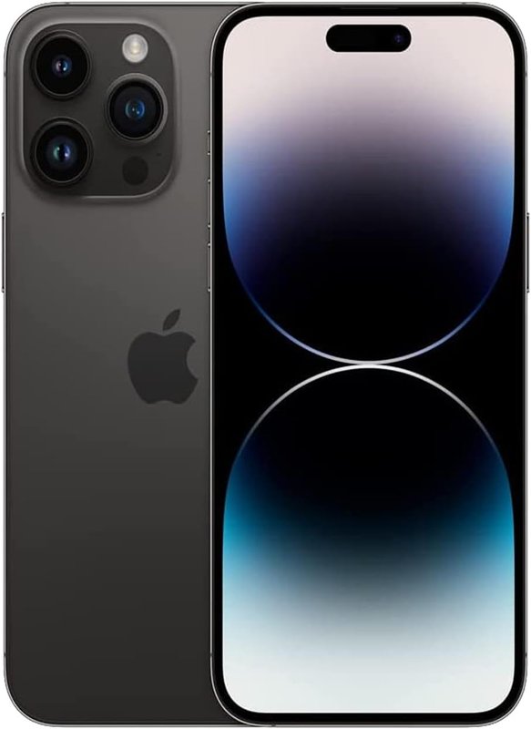 Apple iPhone 14 Pro Max Space Black 128GB (Renewed)