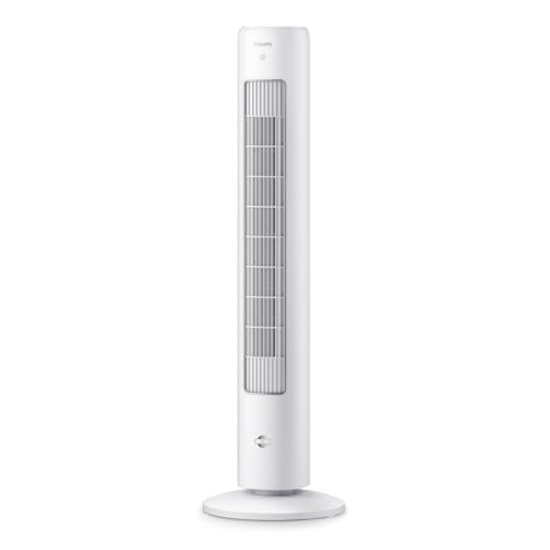 Philips Tower Fan 5000 Series, 105 cm Slim, Remote Control, White