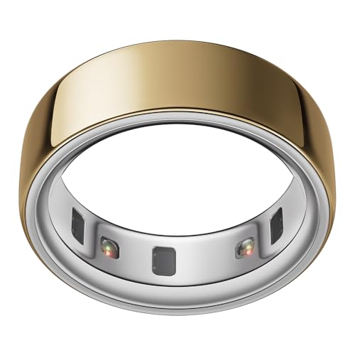 Oura Ring 4 - Gold - Size 9 - Smart Ring | Size First with Oura Ring 4 Sizing Kit | Sleep Tracking Wearable - Heart Rate - Fitness Tracker - Up to 8 Days Battery Life