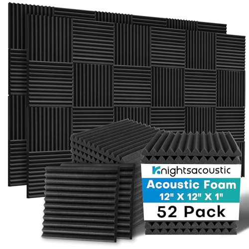 52 Pack Acoustic Foam Panels