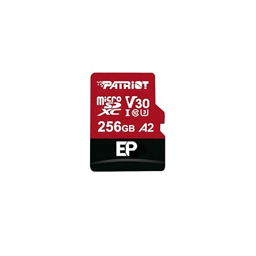 Patriot EP Series 256GB Micro SDXC V30 A2…