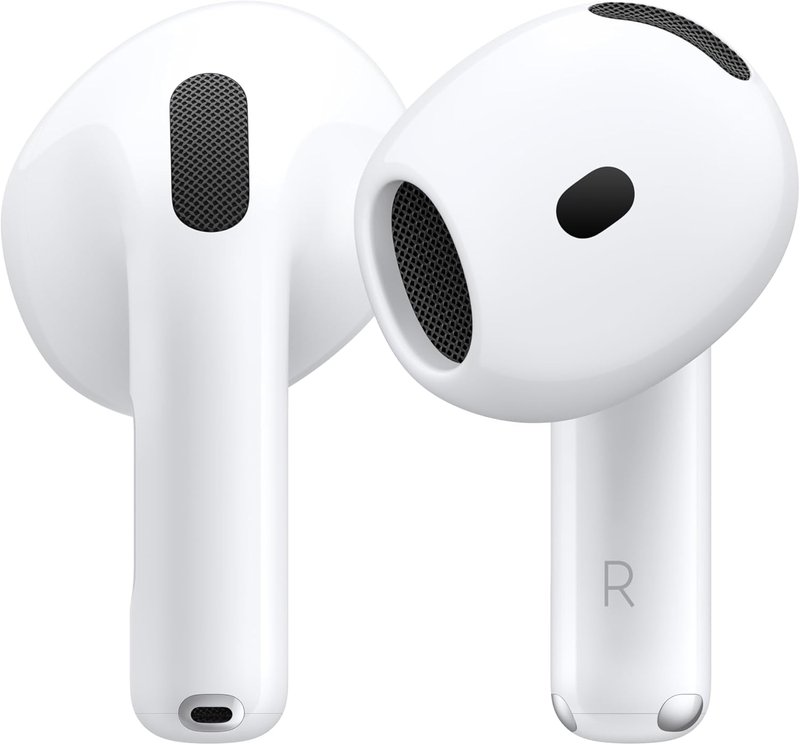 Apple AirPods 4 wireless earbuds with USB-C charging case