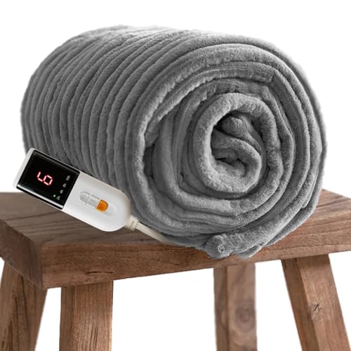 GOTCOZY Electric Blanket 130x160cm-Faux Fur…