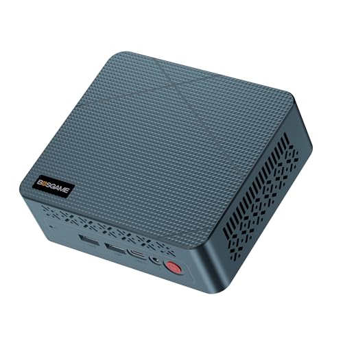 Mini PC BOSGAME E2 Windows 11 Pro AMD Ryzen 5 3501U 8GB DDR4 RAM 256GB M.2 Nvme PCIe3.0X4 SSD Mini Computer | Triple Display | Dual HDMI | USB 3.2 Gen1 | Wi-Fi 5 | RJ45 LAN