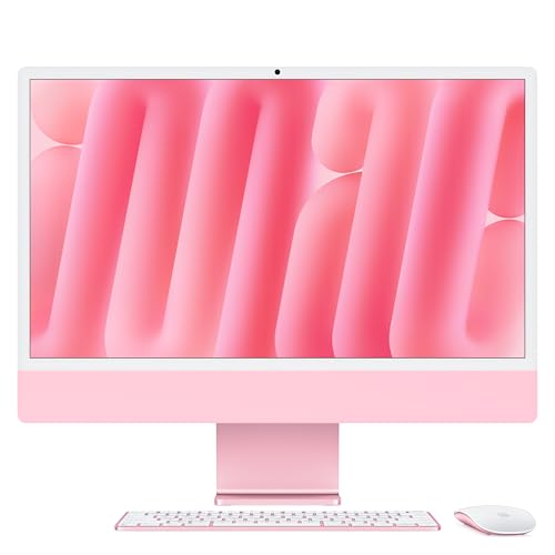 Apple iMac (24-inch, Apple M4 chip with 10‑core CPU and 10‑core GPU, 24GB Unified Memory, 512GB) - Pink