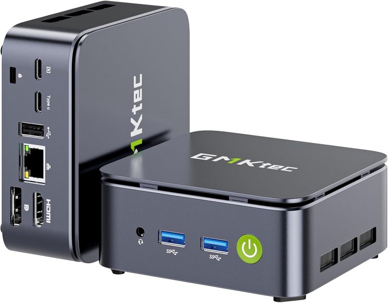 GMKtec Ryzen 5 3500U Mini PC (Surpass 4300U/N150/N95) 16GB RAM 256GB SSD M.2 Mini Desktop Computer with 2.5G LAN, Triple Display 4K (HDMI/DP/Type C) Micro PC for Desktop, Gaming