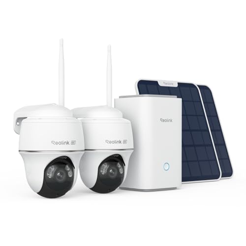 REOLINK Home Hub+2*Argus PT Ultra 4K Auto-Tracking Security Cameras System
