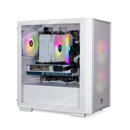 Thermaltake Computer System Genesis V4 PRO Snow - Intel 12400F / RTX 3050 / B760 WiFi / 16GB RGB RAM / H16 ARGB White, CA-4Y1-00D6WA-02