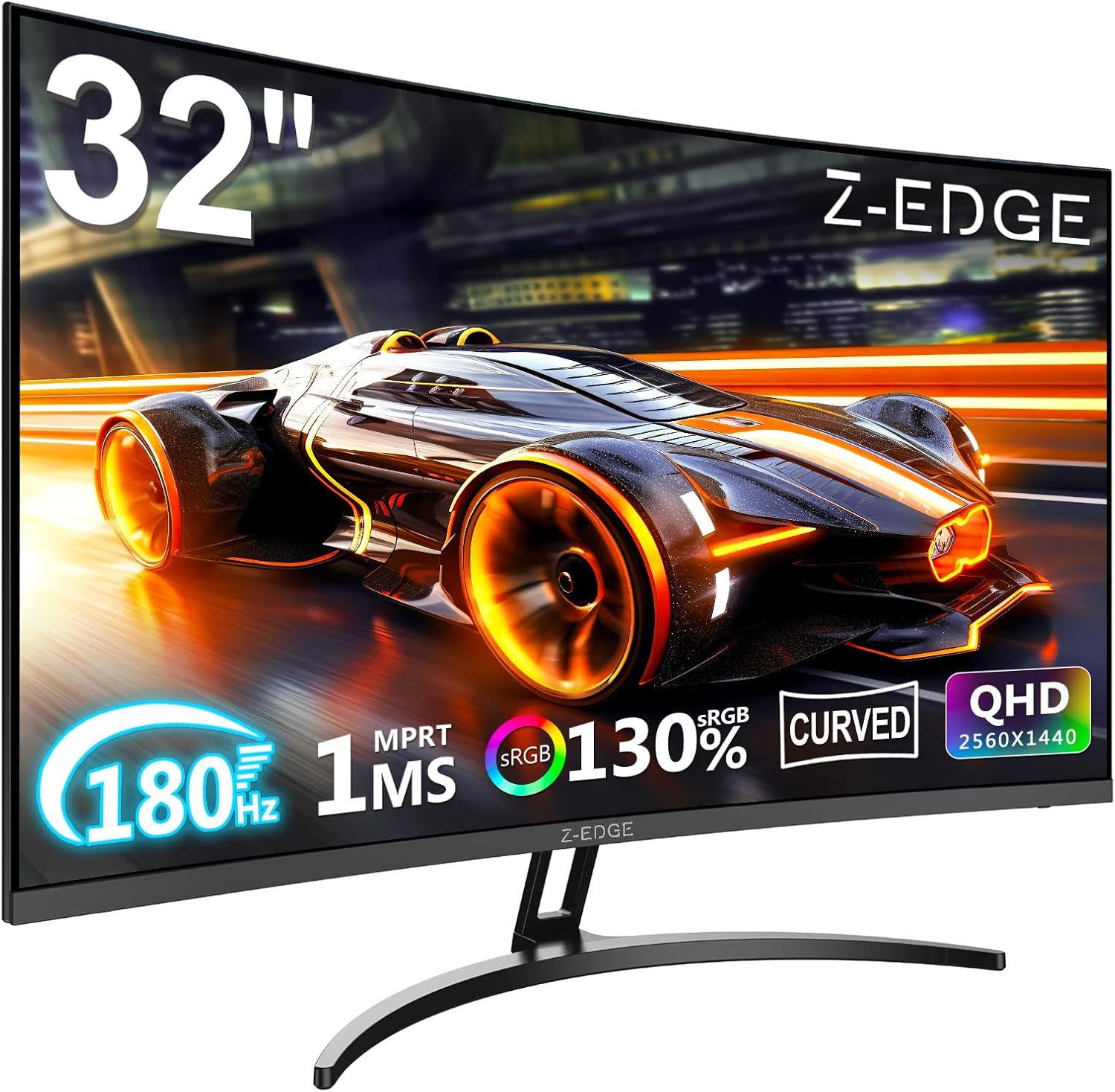 Z-Edge 32 inch QHD 1440p curved 180Hz VA gaming monitor