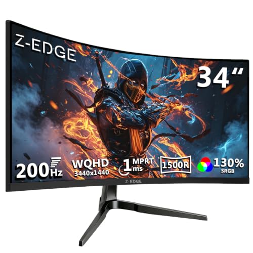 Z-Edge 34 Inch Ultrawide Curved 3440x1440…
