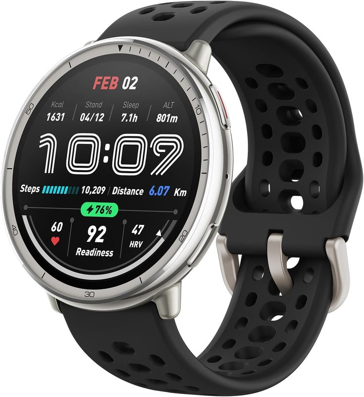 Amazfit Active 2 — Sapphire-Glass Smartwatch, GPS, 10-Day Battery, 160+ Sport Modes — Australia