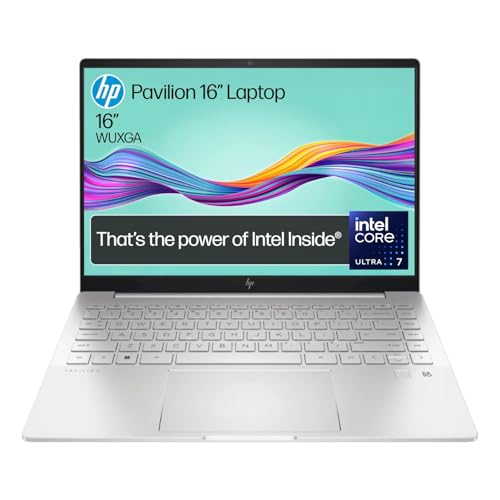 HP Pavilion Plus 16" Laptop, 2.5K Display, Intel Core Ultra 7 155H Processor, 16GB RAM, 1TB SSD, NVIDIA GeForce RTX 4050 Graphics, Windows 11, 1.89kg Weight, Long Battery Life, Silver, B22Z6PA