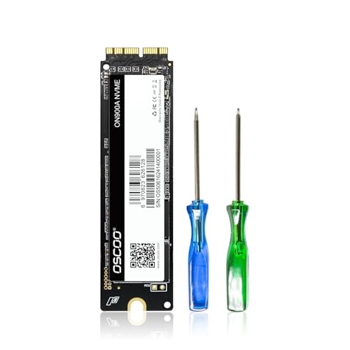 OSCOO 1TB NVMe SSD for MacBook - PCIe Gen3.0x4 Internal SSD, Up to 2100MB/s, Compatible with MacBook Air/Pro 2013-2017, Mac mini 2014, iMac 2012-2018, Mac Pro 2013 - ON900A
