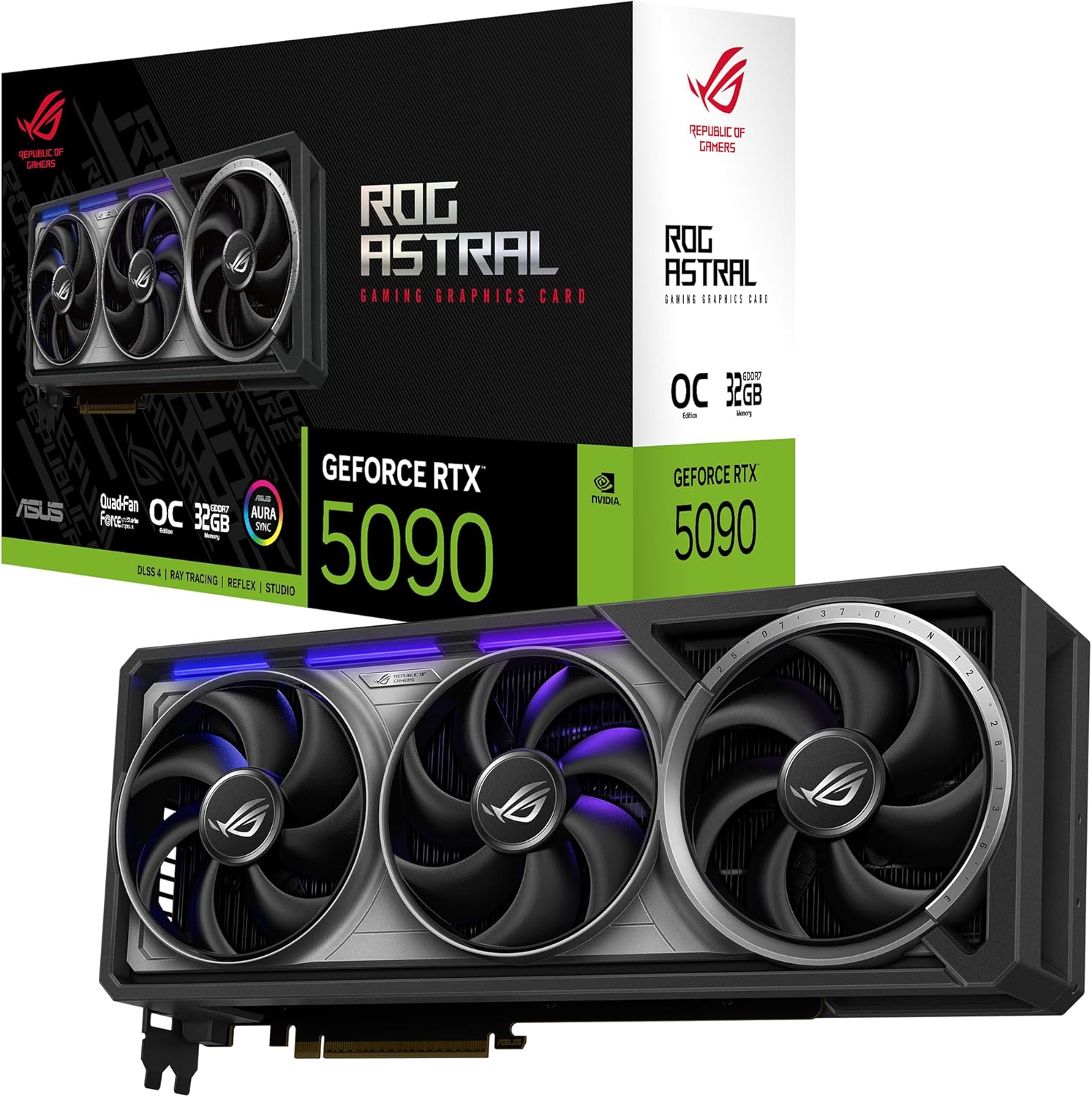ASUS NVIDIA GeForce RTX 5090 Video Card 32GB GDDR7 PCI Express 5.0 / ROG-ASTRAL-RTX5090-O32G-GAMING