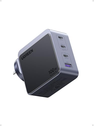 UGREEN 100W USB C Charger, 4 Ports Nexode S Compact GaN Fast Charging Block