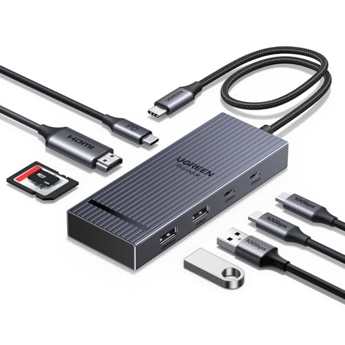 UGREEN 10Gbps USB C Hub 8 in 1 with 4K@60Hz…