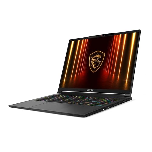MSI Stealth A16 AI Plus gaming laptop in Core Black