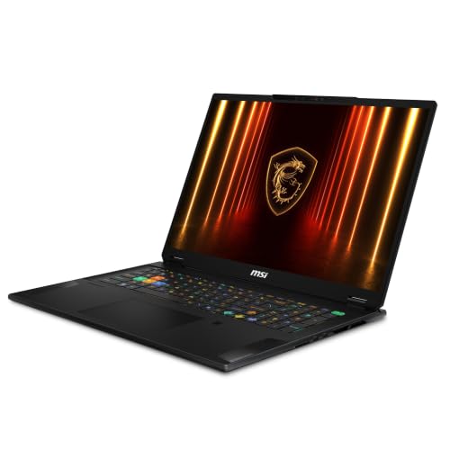 MSI Stealth A18 AI Plus gaming laptop in Midnight Black