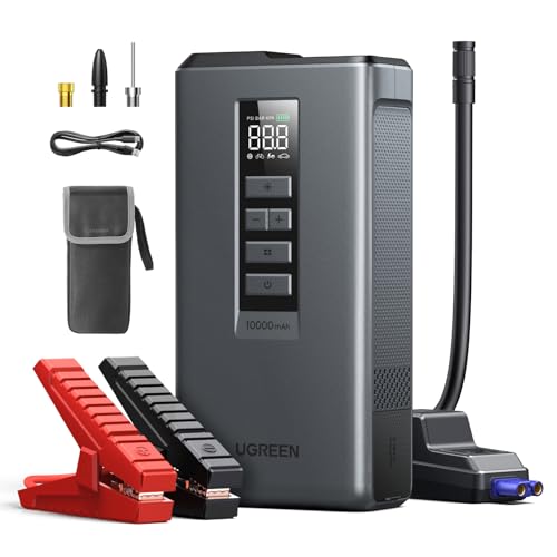 UGREEN Jump Starter with Air Compressor, 1000A Portable Car Battery Pack