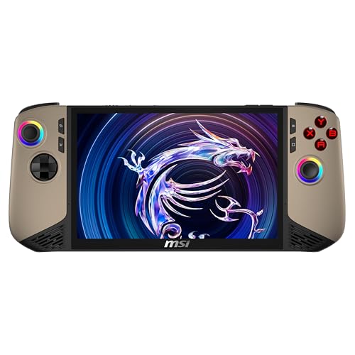 MSI Claw 8 AI+ A2VM-004AU, 8" Touchscreen Handheld, Intel Ultra 7, 32GB LPDDR5x, 1TB SSD, Windows 11 Home, Sandstorm
