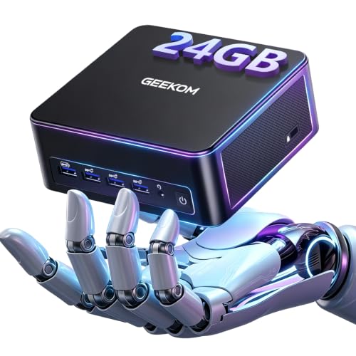 GEEKOM IT13 Max AI Mini PC,with Intel Ultra 9 185H, 24GB LPDDR & 500GB SSD