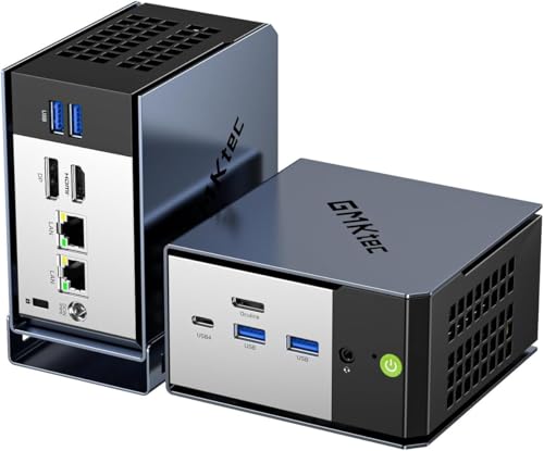 GMKtec AI Mini PC AMD Ryzen AI 9 HX-370 Serie(5.1GHz) 32GB LPDDR5X 2TB SSD