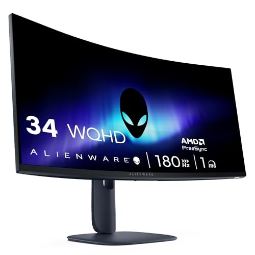 Dell Alienware AW3425DW 34-inch QD-OLED ultrawide curved gaming monitor