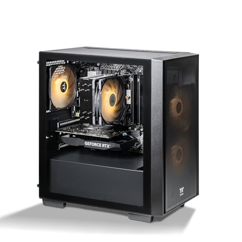 Thermaltake Gaming System Genesis V5 - AMD 5500 / RTX 3050 / B550 WiFi / 16GB DDR4 RAM / H16 Black, CA-4Y2-00D1WA-A4